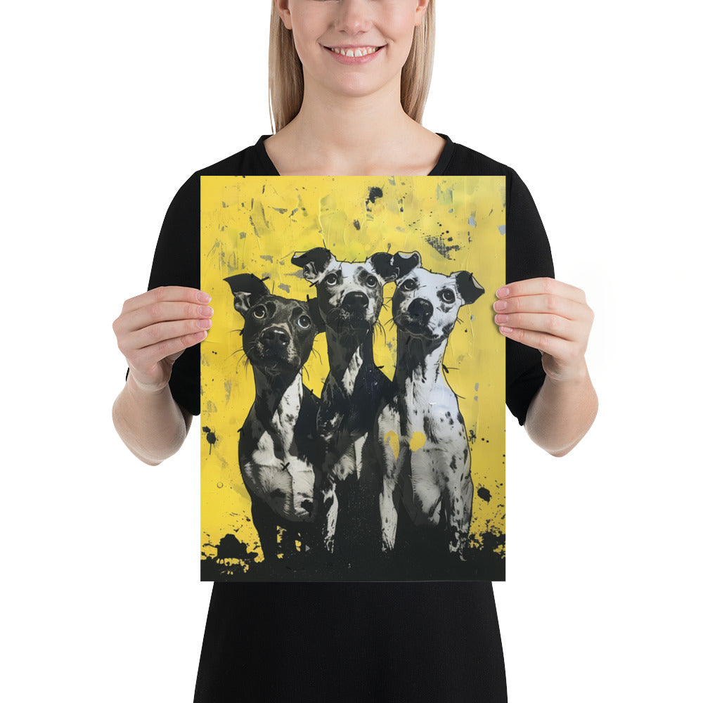 3 Dog Night Dog Art Poster Print - 3-dog-night-dog-art-poster-print