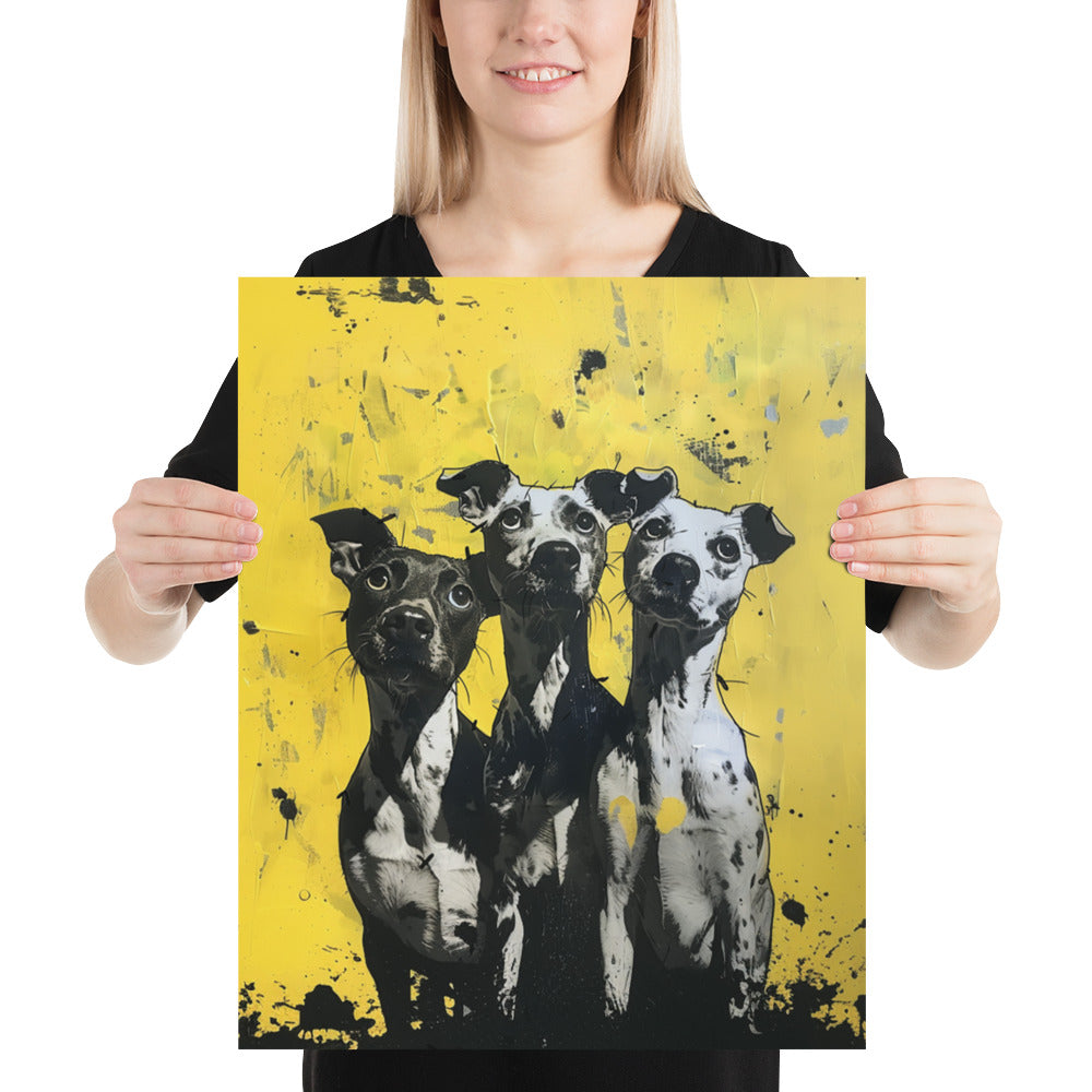 3 Dog Night Dog Art Poster Print - 3-dog-night-dog-art-poster-print