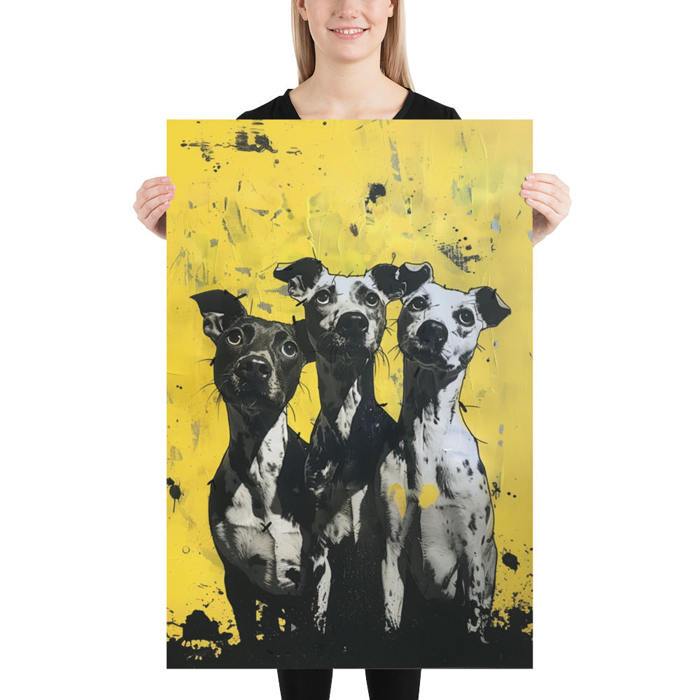 3 Dog Night Dog Art Poster Print - 3-dog-night-dog-art-poster-print