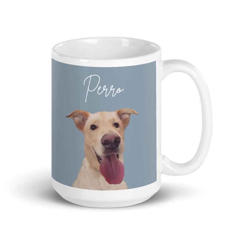 Dog Portrait Mug | Slate - custom-dog-portrait-mug-slate
