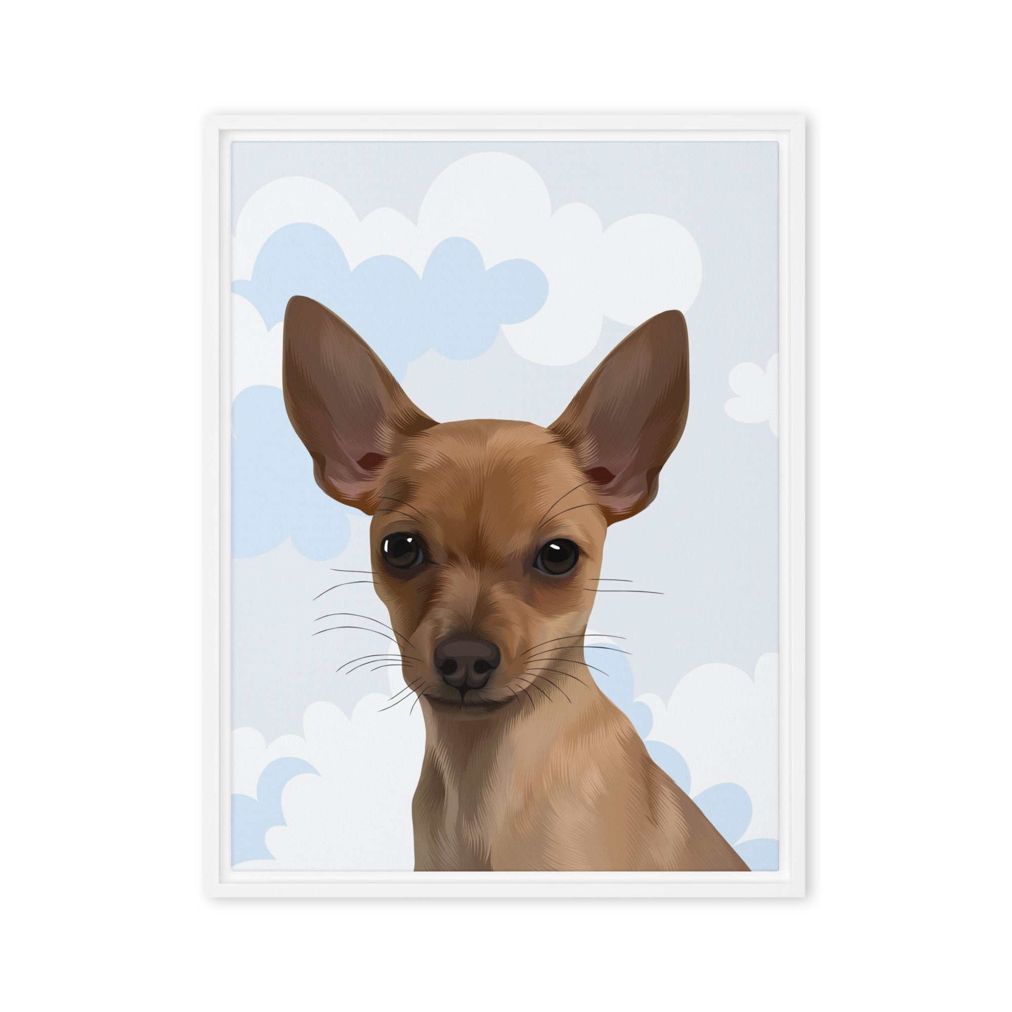 Modern Dog Portrait | Cloudy Day - custom-modern-dog-portrait-cloudy-day