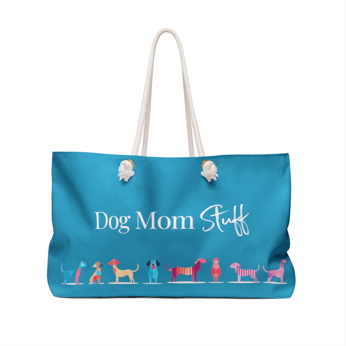 Dog Mom Stuff Weekender Bag | 6 Colors - dog-lover-dog-mom-stuff-weekender-tote-bag