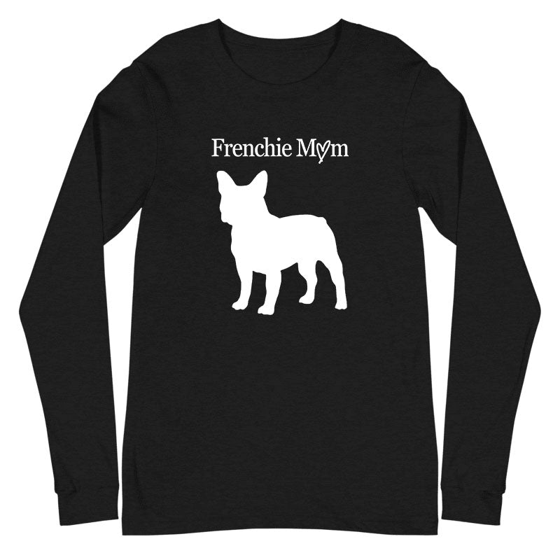 Custom Breed Mom Dog Silhouette Long Sleeve Crewneck - Long Sleeve T-Shirt