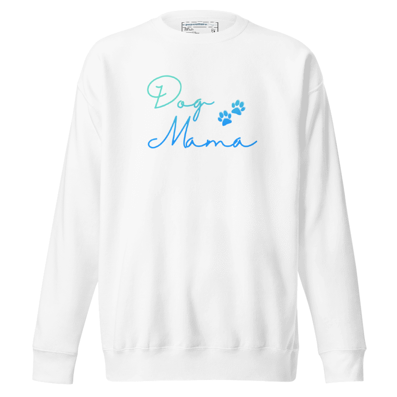 Ombre Dog Mama Crewneck Sweatshirt in Black or White - ombre-dog-mama-crewneck-sweatshirt-in-black-or-white