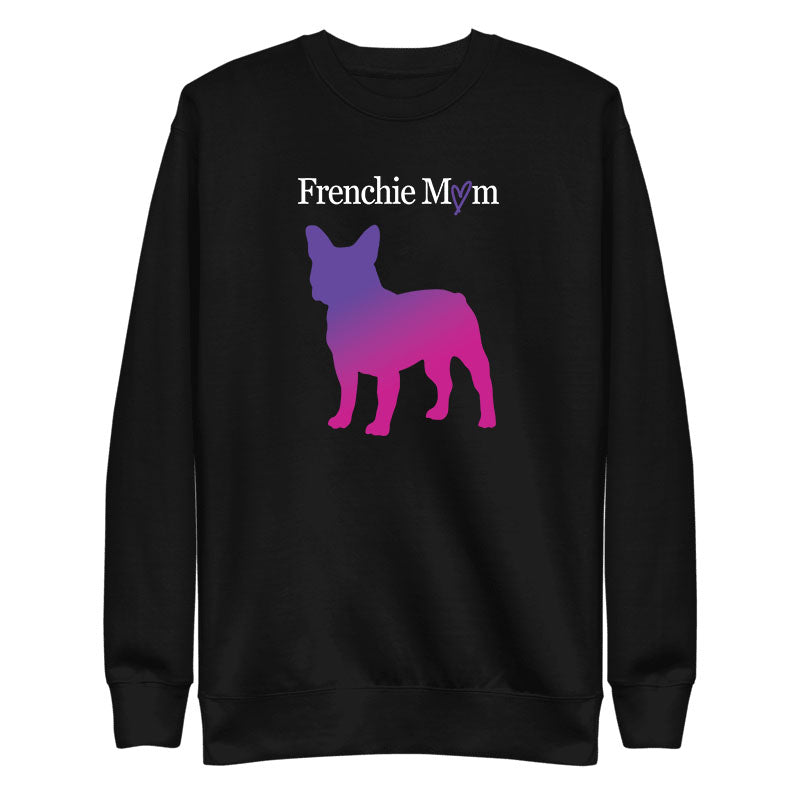 Custom Breed Mom Ombre Dog Silhouette Crewneck Sweatshirt - Sweatshirt