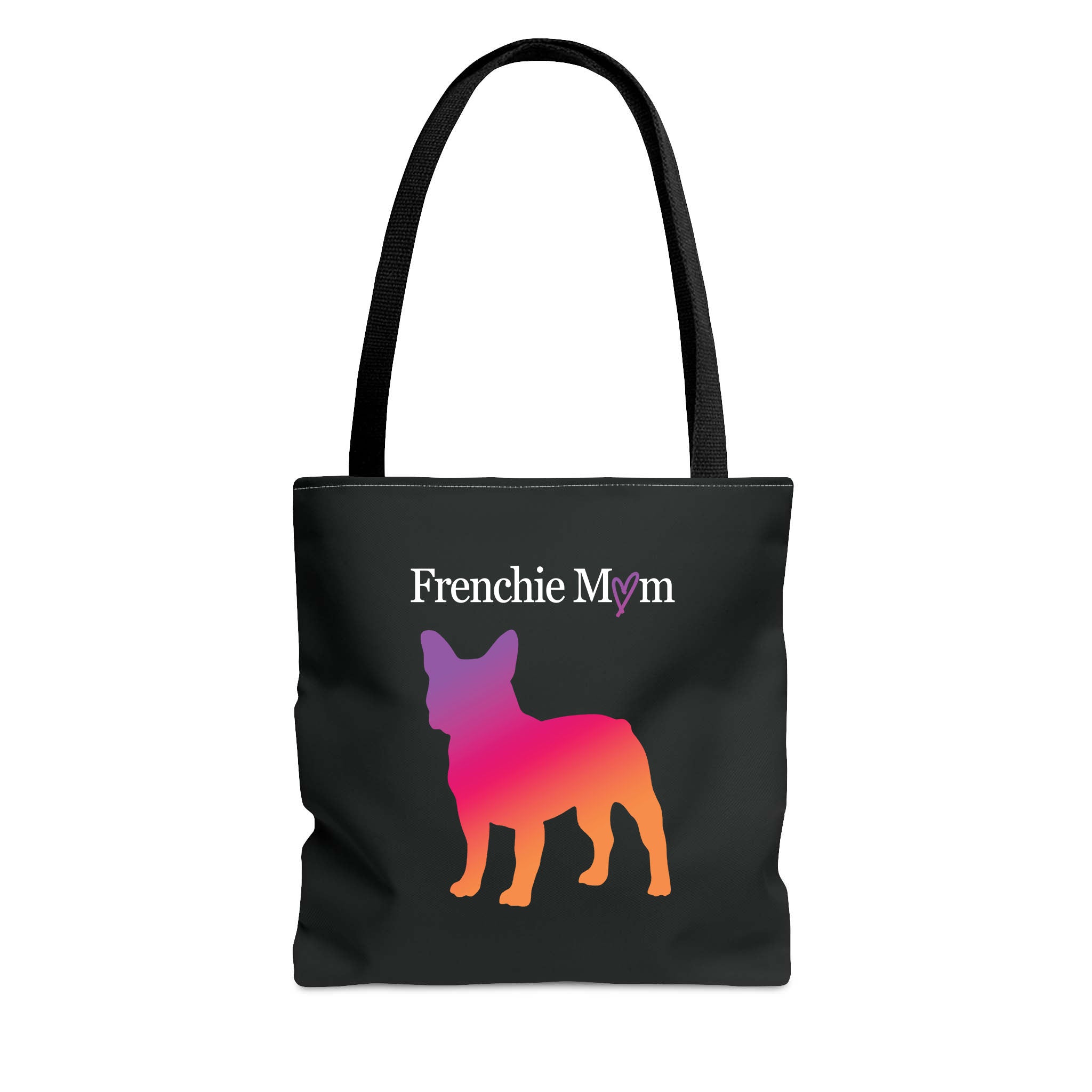 Custom Breed Mom Ombre Dog Silhouette Tote Bag | 2 Sizes - Tote Bag