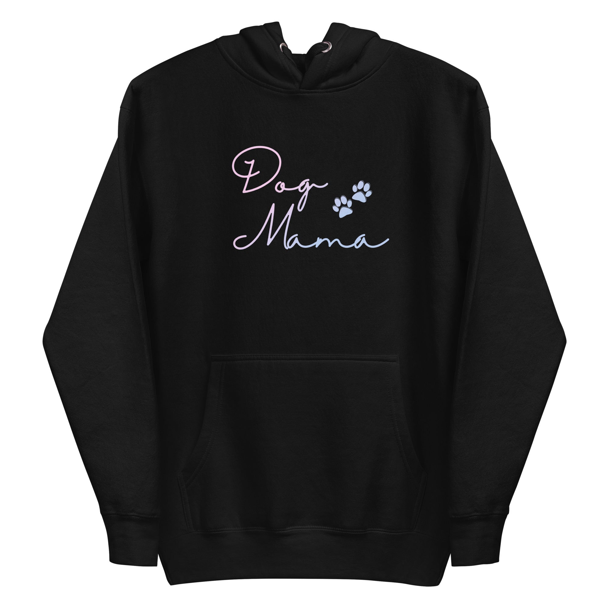 Ombre Dog Mama Pullover Hoodie in Black or White - dog-mama-ombre-pullover-hoodie
