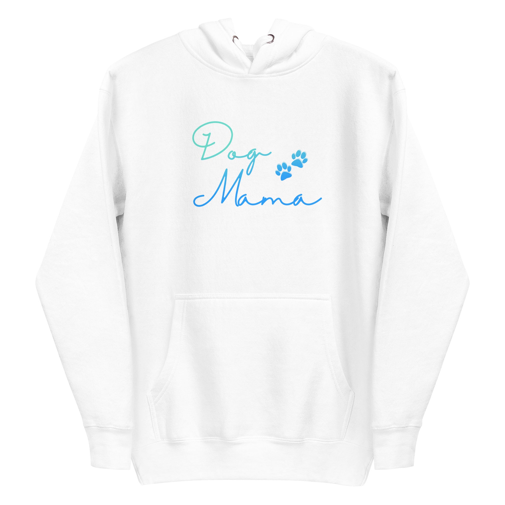 Ombre Dog Mama Pullover Hoodie in Black or White - dog-mama-ombre-pullover-hoodie