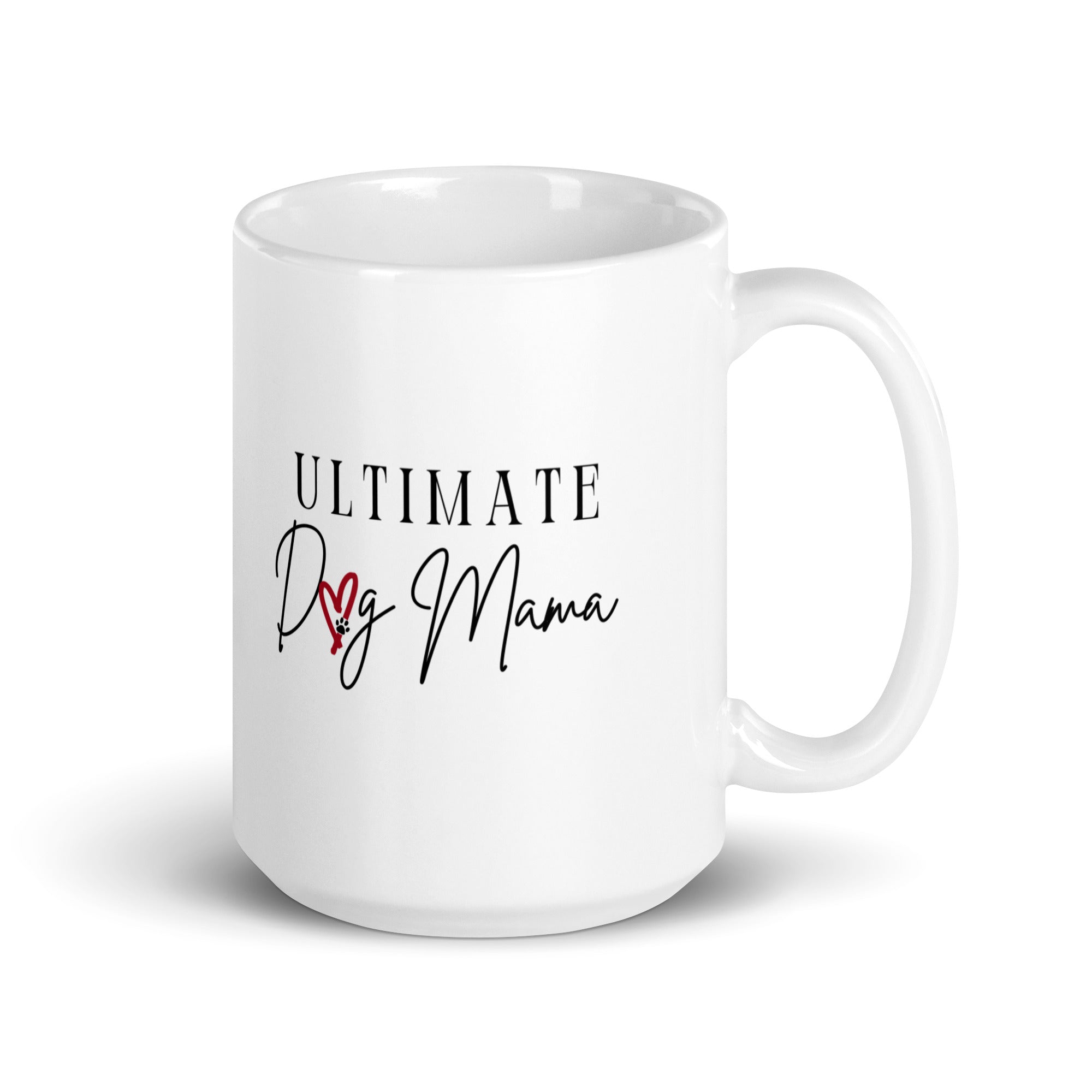 Ultimate Dog Mama White Ceramic Coffee Mug - ultimate-dog-mama-white-ceramic-coffee-mug