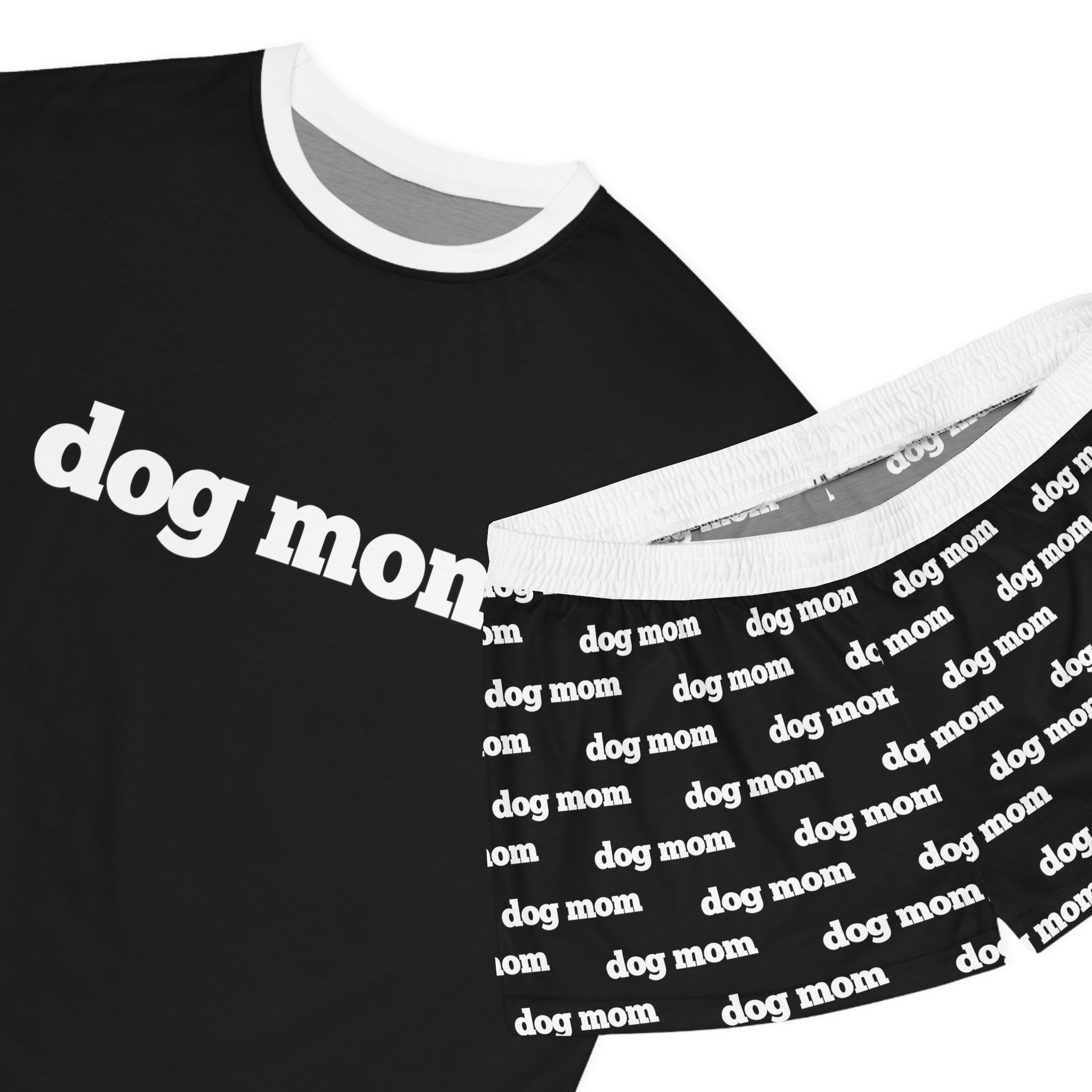 Dog Mom Women's Short Pajama Set | Choose Fabric Color - Pajamas - Pajamas- Pup Culture Designs
